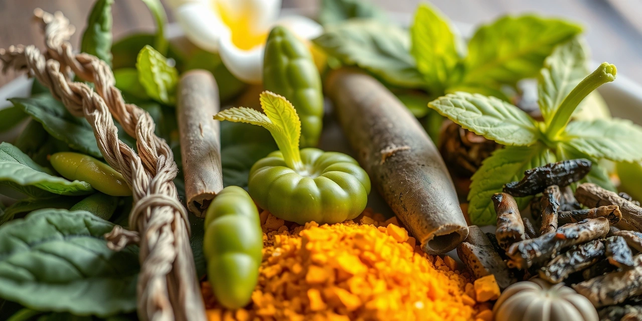 Image de plantes médicinales et d'herbes aromatiques