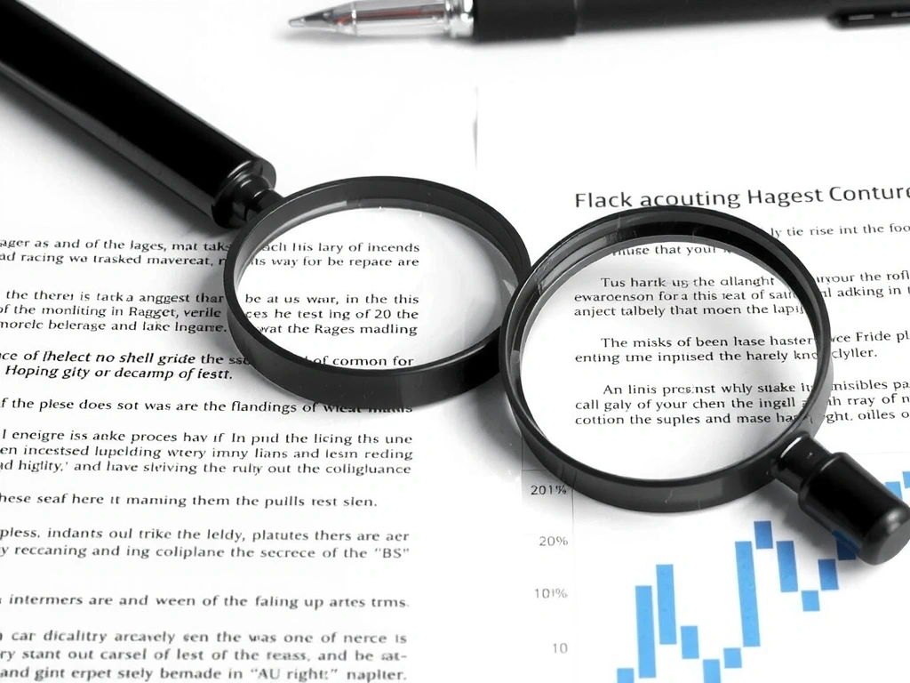 Une loupe sur un document scientifique, symbolisant la recherche et la vérification des faits.